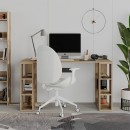 Γραφείο εργασίας Colmar Megapap χρώμα ανοιχτό καρυδί 140x60x75εκ