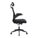 Καρέκλα γραφείου διευθυντική Belora Megapap με ύφασμα Mesh χρώμα μαύρο 63,5x62x117/127εκ.