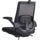 Καρέκλα γραφείου διευθυντική Belora Megapap με ύφασμα Mesh χρώμα μαύρο 63,5x62x117/127εκ.