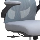 Καρέκλα γραφείου διευθυντική Belora Megapap με ύφασμα Mesh χρώμα γκρι 63,5x62x117/127εκ.