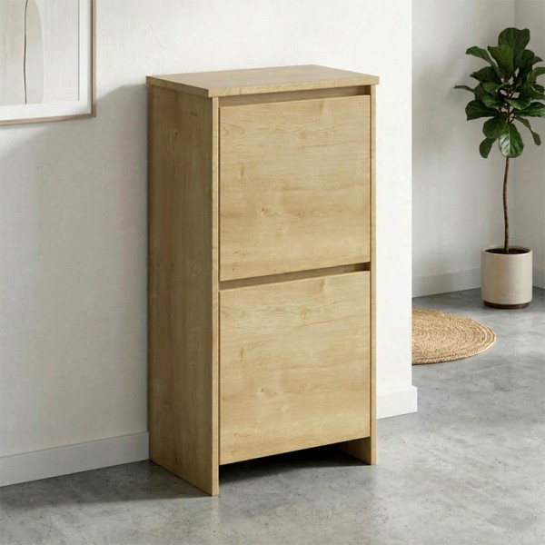 Παπουτσοθήκη Port Megapap χρώμα sapphire oak 48x31x92εκ.