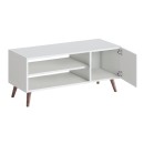 Έπιπλο τηλεόρασης Parma Megapap χρώμα λευκό 90x30x40εκ.