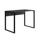 Γραφείο εργασίας Inna Megapap χρώμα γκρι ρετρό - silky black 100x60x75εκ.