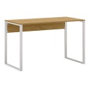 Γραφείο εργασίας Inna Megapap χρώμα sapphire oak - λευκό 100x60x75εκ.