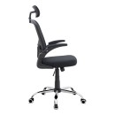 Καρέκλα γραφείου διευθυντική Falcon Megapap με ύφασμα Mesh χρώμα μαύρο 68x65x119/129εκ.
