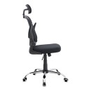 Καρέκλα γραφείου διευθυντική Falcon Megapap με ύφασμα Mesh χρώμα μαύρο 68x65x119/129εκ.