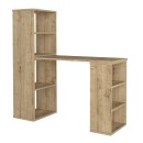 Γραφείο εργασίας πολυμορφικό Last Megapap χρώμα sapphire oak 119x44,7x123εκ.