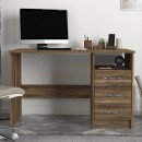 Γραφείο εργασίας Eldoris Megapap χρώμα καρυδί 120x60x75εκ.