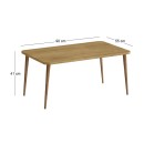 Τραπεζάκι σαλονιού Plane Megapap χρώμα sapphire oak 90x55x41εκ.