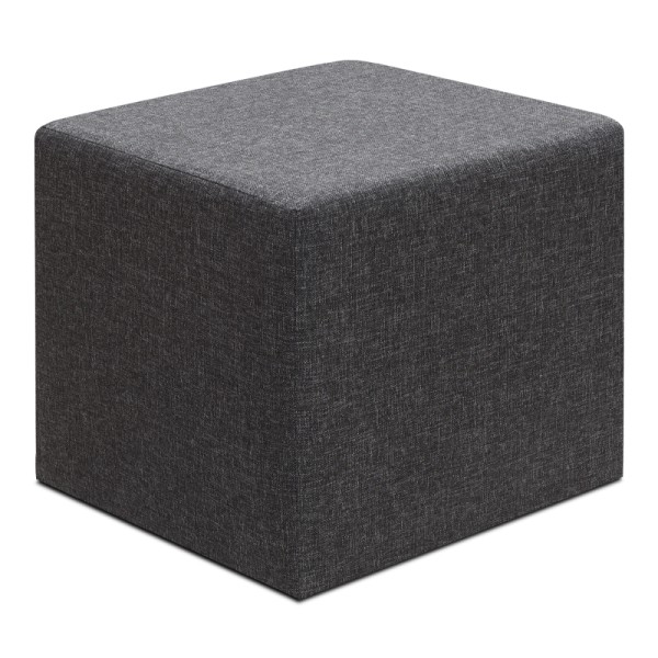Σκαμπώ Linda Megapap υφασμάτινο χρώμα ανθρακί 40x40x40εκ.