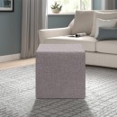 Σκαμπώ Linda Megapap υφασμάτινο χρώμα καφέ 40x40x40εκ.