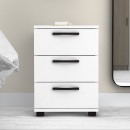 Κομοδίνο - Συρταριέρα γραφείου Roco Megapap χρώμα λευκό 40x39x57εκ.