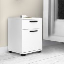 Κομοδίνο - Συρταριέρα γραφείου Veto Megapap χρώμα λευκό 40x39x57εκ.