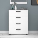 Συρταριέρα Velika Megapap χρώμα λευκό 73x44x96εκ.