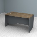 Γραφείο επαγγελματικό Venturo Megapap χρώμα ανθρακί - καρυδί 150x80x75εκ.