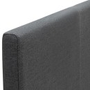 Κρεβάτι Flat Megapap υφασμάτινο χρώμα ανθρακί 120x200εκ.