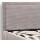 Κρεβάτι Velar Megapap υφασμάτινο με αποθηκευτικό χώρο χρώμα μόκα 160x200εκ.