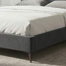 Κρεβάτι Marvel Megapap υφασμάτινο χρώμα ανθρακί 160x200εκ.