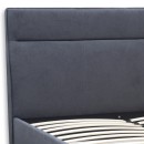 Κρεβάτι Marvel Megapap υφασμάτινο χρώμα ανθρακί 160x200εκ.