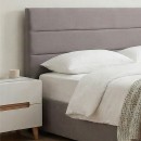 Κρεβάτι Olmo Megapap βελούδινο με αποθηκευτικό χώρο χρώμα γκρι 150x200εκ.