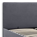 Κρεβάτι Verona Megapap υφασμάτινο με αποθηκευτικό χώρο χρώμα ανθρακί 160x200εκ.