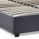 Κρεβάτι Verona Megapap υφασμάτινο με αποθηκευτικό χώρο χρώμα ανθρακί 160x200εκ.