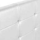 Κρεβάτι Iro Megapap από τεχνόδερμα με αποθηκευτικό χώρο χρώμα λευκό 150x200εκ.