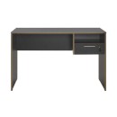 Γραφείο εργασίας με κλειδαριά Concept Megapap χρώμα ανθρακί 120x60x75εκ.