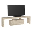 Έπιπλο τηλεόρασης Woodra Megapap χρώμα travertine 180x31,3x50,2εκ.