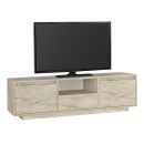 Έπιπλο τηλεόρασης Lumbera Megapap χρώμα travertine 160x29,5x42εκ.