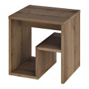 Τραπεζάκι βοηθητικό - Κομοδίνο Bon Megapap χρώμα ανοιχτό καρυδί 40x35x40εκ.