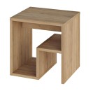 Τραπεζάκι βοηθητικό - Κομοδίνο Bon Megapap χρώμα sapphire oak 40x35x40εκ.