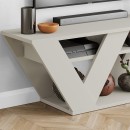 Έπιπλο τηλεόρασης Pipralla Megapap χρώμα sandstone 110x30x40εκ.