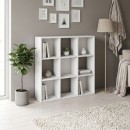 Βιβλιοθήκη Cube Megapap χρώμα λευκό 90x30x90εκ.