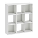 Βιβλιοθήκη Cube Megapap χρώμα λευκό 90x30x90εκ.