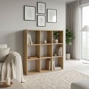 Βιβλιοθήκη Cube Megapap χρώμα sapphire oak 90x30x90εκ.