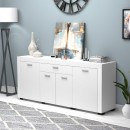 Μπουφές Joseph Megapap χρώμα λευκό 177x40x76εκ.