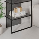 Βιβλιοθήκη Archy Megapap χρώμα γκρι ρετρό 53x31,7x180εκ.