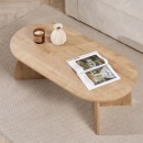 Τραπεζάκι σαλονιού Melina Megapap χρώμα sapphire oak 120x60x40εκ.