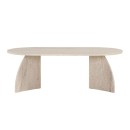 Τραπεζάκι σαλονιού Melina Megapap χρώμα travertine 120x60x40εκ.