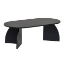 Τραπεζάκι σαλονιού Melina Megapap χρώμα black wood 120x60x40εκ.
