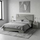 Κρεβάτι Efes Megapap χρώμα γκρι σκυροδέματος 160x200εκ.