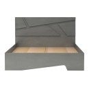 Κρεβάτι Efes Megapap χρώμα γκρι σκυροδέματος 160x200εκ.