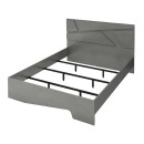 Κρεβάτι Efes Megapap χρώμα γκρι σκυροδέματος 160x200εκ.