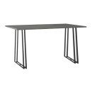 Τραπέζι Gable Megapap χρώμα γκρι σκυροδέματος 140x80x76εκ.