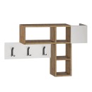 Κρεμάστρα τοίχου Game Megapap χρώμα sapphire oak - λευκό 99,5x15x61εκ.