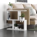 Τραπεζάκι βοηθητικό Homemania Megapap χρώμα λευκό 60x20x60εκ.