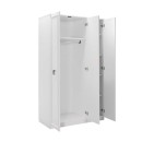 Ντουλάπα ρούχων Hampton Megapap τρίφυλλη χρώμα λευκό 103x52x185εκ.