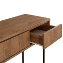 Κονσόλα Amedeo Megapap χρώμα καρυδί 120x36x90εκ.