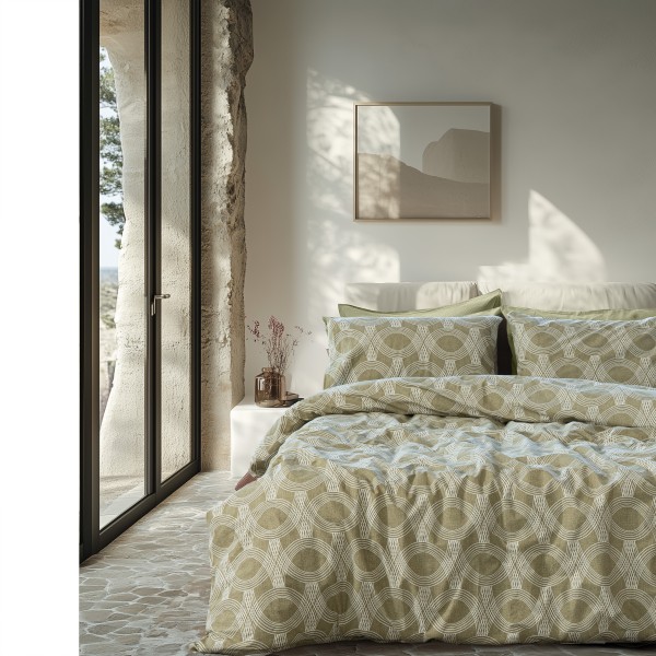 LINO Ζεύγος Μαξιλαροθήκες (52x75) Loomo Olive